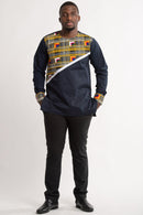 Baako Long Sleeves African Print Men Shirt - Afrilege