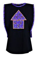 Nina Unisex African Print Tank Shirt - Afrilege