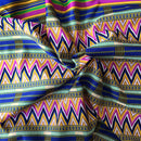Satin Silk kente African print fabric - Afrilege
