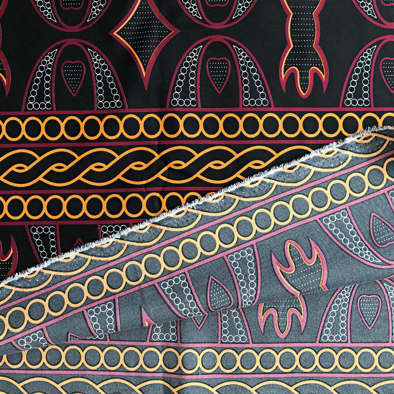 Satin Silk Toghu Bamenda African print fabric - Afrilege