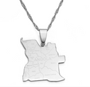 Angola Map Pendant Necklace - Afrilege