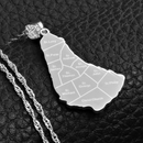 Barbados Map Pendant Necklace - Afrilege