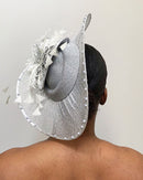 Wedding Fascinator hair clip hat - Afrilege