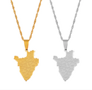 Burundi Map Pendant Necklace - Afrilege
