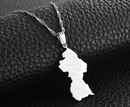 Guyana Map Pendant Necklace - Afrilege