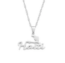 Haiti Map Name Pendant Necklace - Afrilege