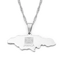 Jamaica Map Pendant Necklace - Afrilege