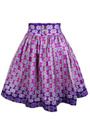 Ebele African Print Midi Skirt ( Pink) - Afrilege