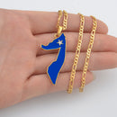 Somalia Map Flag Pendant Necklace - Afrilege