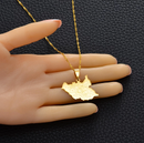 South Sudan Map  Pendant Necklace - Afrilege