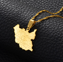 South Sudan Map  Pendant Necklace - Afrilege