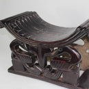 Bamileke Bamoun Wood Carved Stool - Afrilege