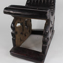 Bamileke Bamoun Wood Carved Stool - Afrilege