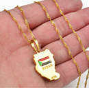Sudan Map Pendant Necklace - Afrilege