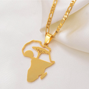 Africa map Pendant necklace - Afrilege