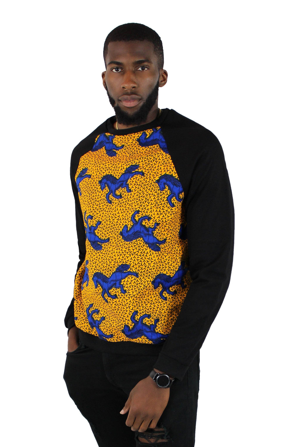 Ajani African Print Men's Sweatshirt