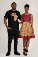 Annie Africa Map T-shirts - 2 colors available - Afrilege