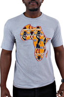 Grey Africa Men T-shirt - Afrilege