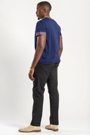 Navy Blue African Dashiki Men T-shirt - Afrilege