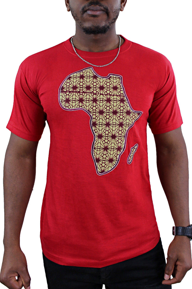 Red Africa Men T-shirt - Afrilege