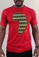 Red Africa Men T-shirt - Afrilege