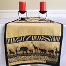 African Safari African Print table runners (Brown) - Afrilege