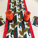 Ayana African Print table runners (Red/ Green/ Blue) - Afrilege