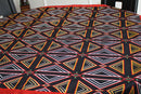 Bamenda Toghu African Print Tablecloths - Black & Red - Afrilege