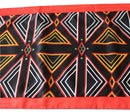 Bamenda Toghu African Print Tablecloths - Black & Red - Afrilege