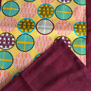 Ife African Print table runners (Maroon/ Orange/ Green) - Afrilege