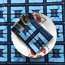 Indigo African Print Table Cloths with napkins - Afrilege