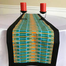 Jayde African Print table runners (Orange/ Green/ Black) - Afrilege