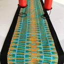 Jayde African Print table runners (Orange/ Green/ Black) - Afrilege