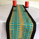 Jayde African Print table runners (Orange/ Green/ Black) - Afrilege
