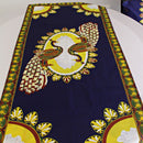 Morowa African Print table runners ( Navy / Gold) - Afrilege