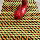 Morowa African Print table runners ( Navy / Gold) - Afrilege