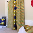 Morowa African Print table runners ( Navy / Gold) - Afrilege