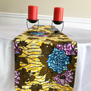 Salma African Print table runners with napkins (Yellow/ Green/ Blue) - Afrilege