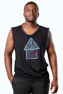 Bami Unisex African Print Tank Shirt - Afrilege
