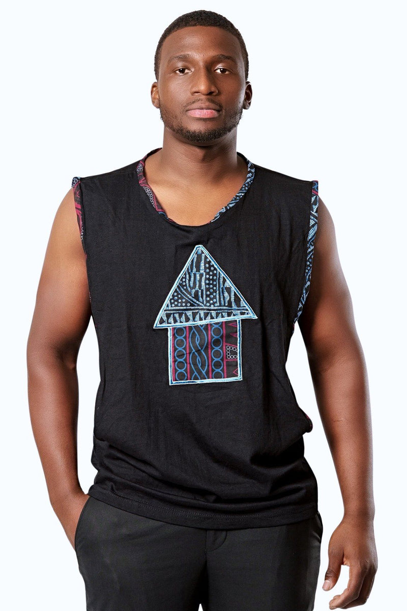 Bami Unisex African Print Tank Shirt - Afrilege