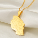 Tanzania Map Pendant Necklace - Afrilege