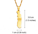 Togo Map Pendant Necklace - Afrilege