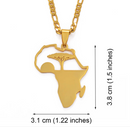 Africa map Pendant necklace - Afrilege