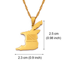 Trinidad Map Pendant Necklace - Afrilege