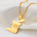 Trinidad Map Pendant Necklace - Afrilege