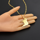 Trinidad Map Pendant Necklace - Afrilege