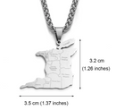Trinidad Map Pendant Necklace - Afrilege