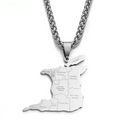 Trinidad Map Pendant Necklace - Afrilege