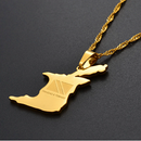 Trinidad Map Pendant Necklace - Afrilege