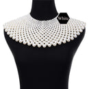 Egyptian Inspired Maxi Choker Necklace (White) - Afrilege